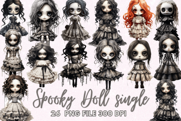 Download Spooky Doll Single Clipart - Spooky doll Collection